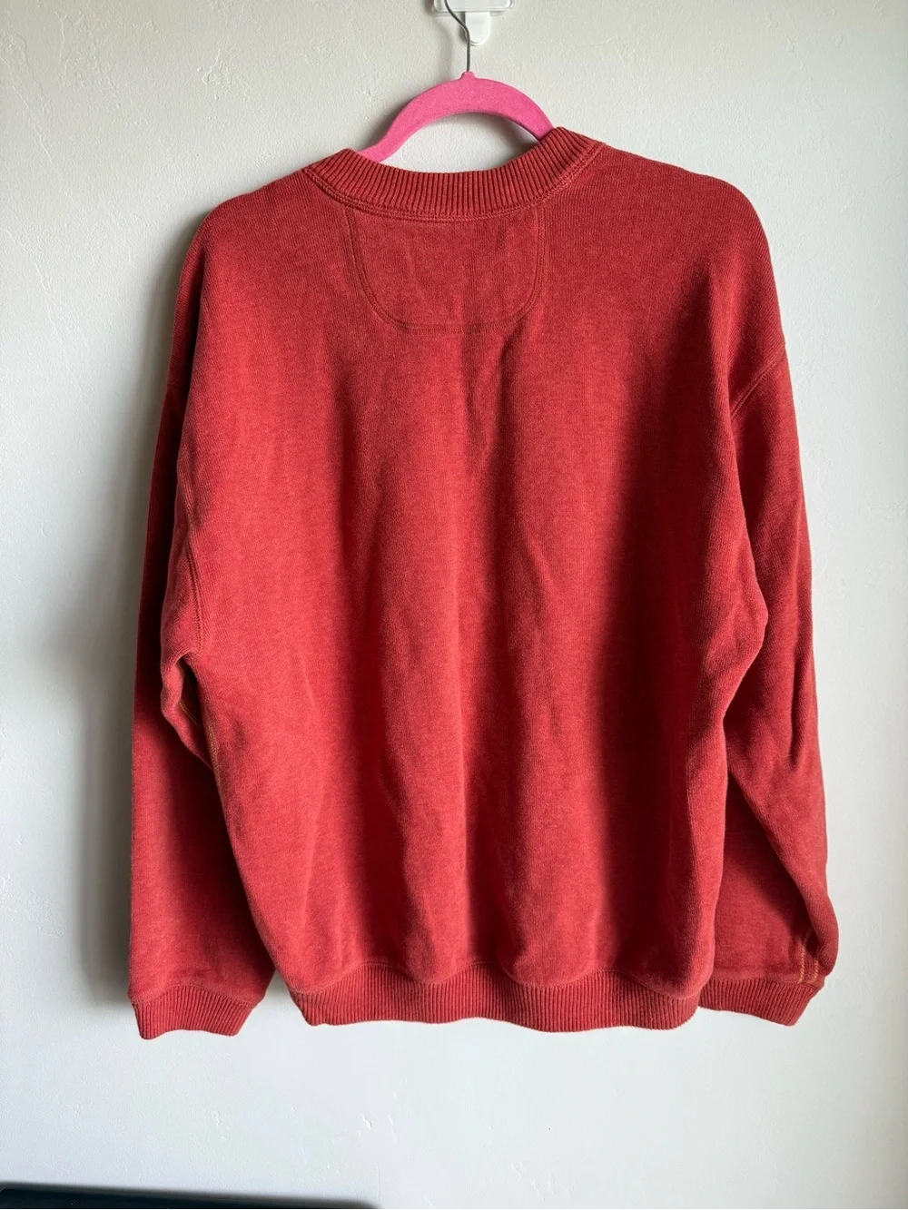Tommy Bahama Men's Fliprider Abaco reversible V-Neck Sweater Fox Red